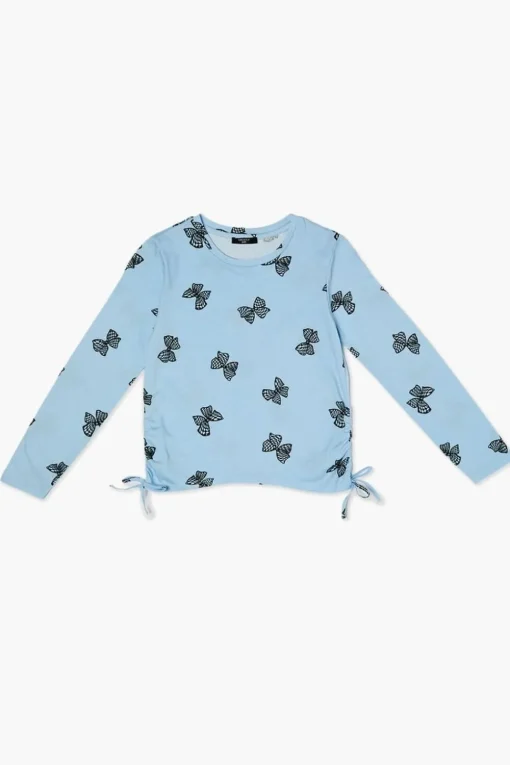 Girls Butterfly Print Top (Kids)