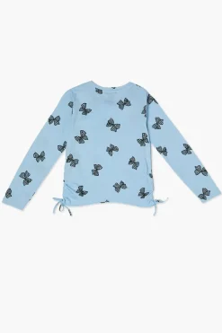 Girls Butterfly Print Top (Kids)