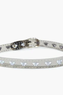 Girls Butterfly Vinyl Belt (Kids)