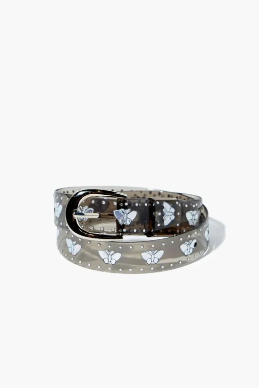 Girls Butterfly Vinyl Belt (Kids)