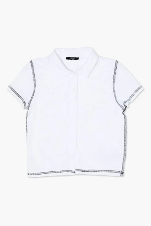 Girls Button-Front Shirt (Kids)