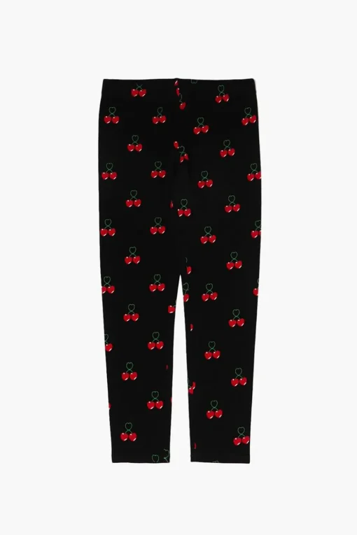 Girls Cherry Print Leggings (Kids)