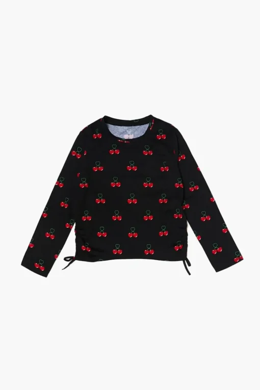 Girls Cherry Print Top (Kids)