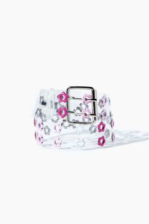 Girls Clear Flower Hip Belt (Kids)