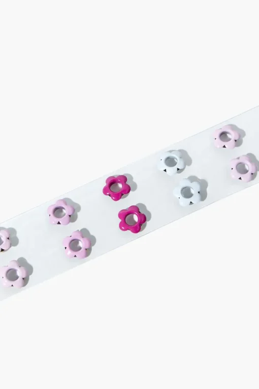 Girls Clear Flower Hip Belt (Kids)