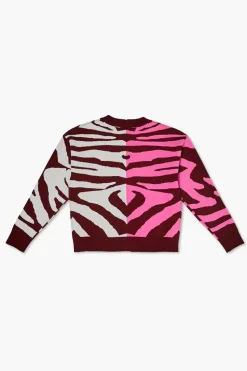 Girls Colorblock Zebra Cardigan (Kids)