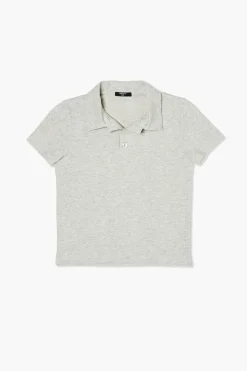 Girls Cotton-Blend Polo Shirt (Kids)