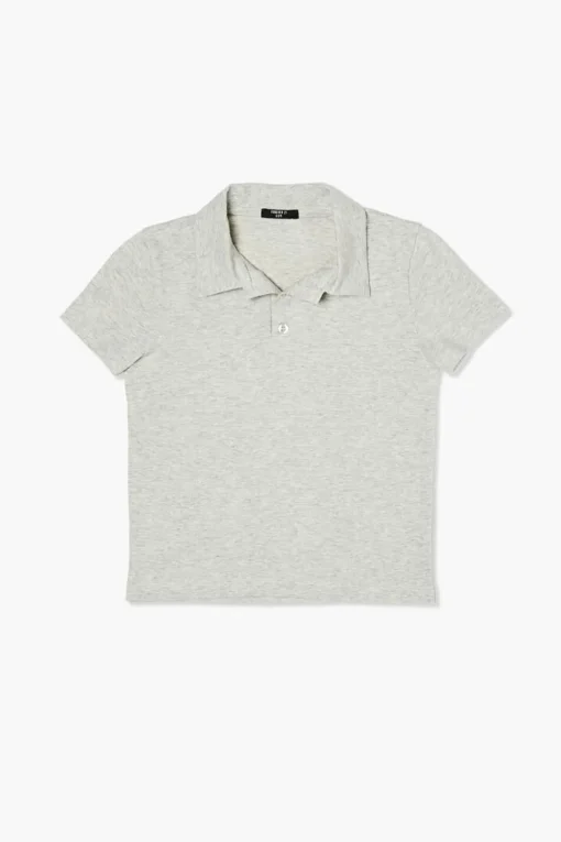 Girls Cotton-Blend Polo Shirt (Kids)