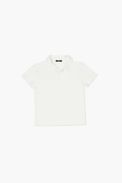 Girls Cotton-Blend Polo Shirt (Kids)