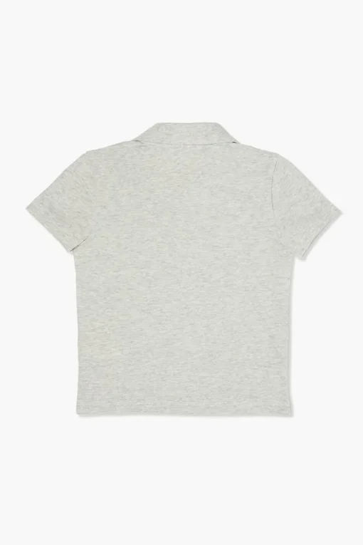 Girls Cotton-Blend Polo Shirt (Kids)