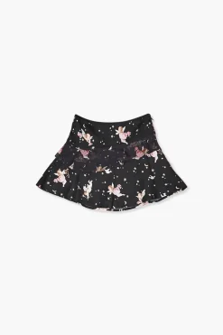 Girls Cupid Print Skater Skirt (Kids)