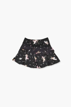 Girls Cupid Print Skater Skirt (Kids)
