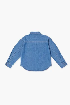 Girls Denim Long-Sleeve Shirt (Kids)