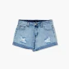 Girls Distressed Denim Shorts (Kids)