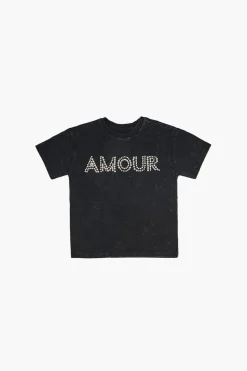 Girls Embellished Amour Graphic Tee (Kids)