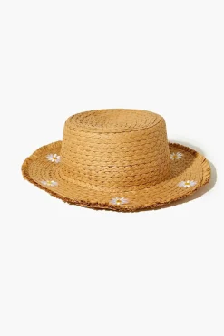 Girls Embroidered Floppy Hat (Kids)