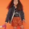 Girls Faux Leather Shorts (Kids)