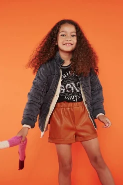 Girls Faux Leather Shorts (Kids)