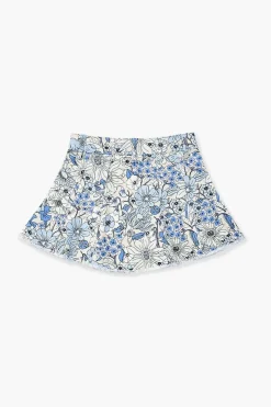 Girls Floral Denim Skirt (Kids)