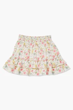 Girls Floral Flounce Skirt (Kids)