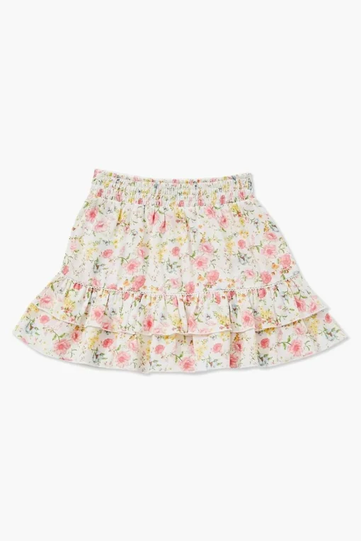 Girls Floral Flounce Skirt (Kids)