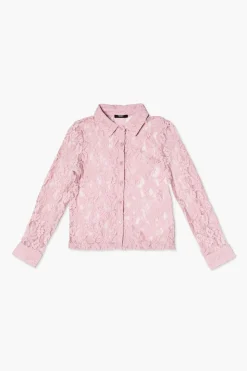 Girls Floral Lace Shirt (Kids)