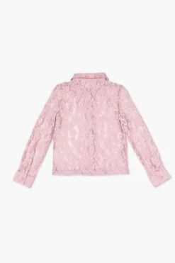 Girls Floral Lace Shirt (Kids)