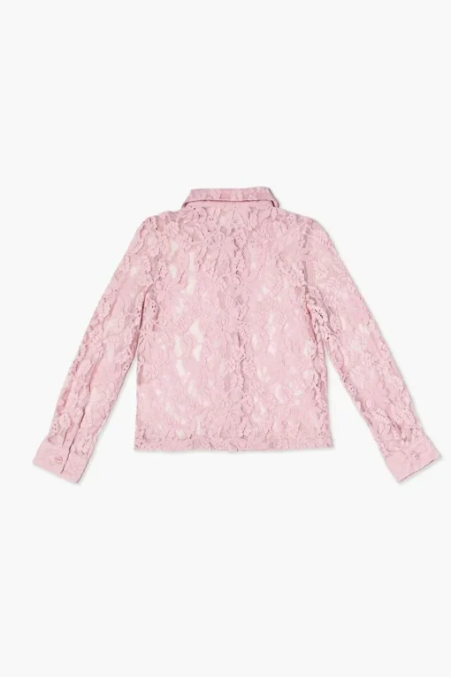 Girls Floral Lace Shirt (Kids)