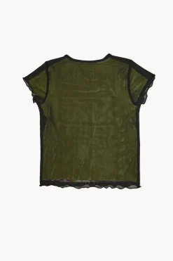 Girls Floral Print Mesh Tee (Kids)