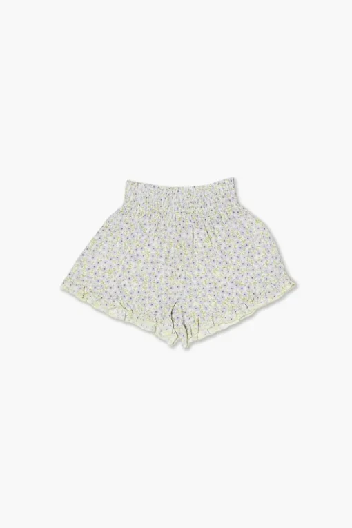 Girls Floral Print Shorts (Kids)