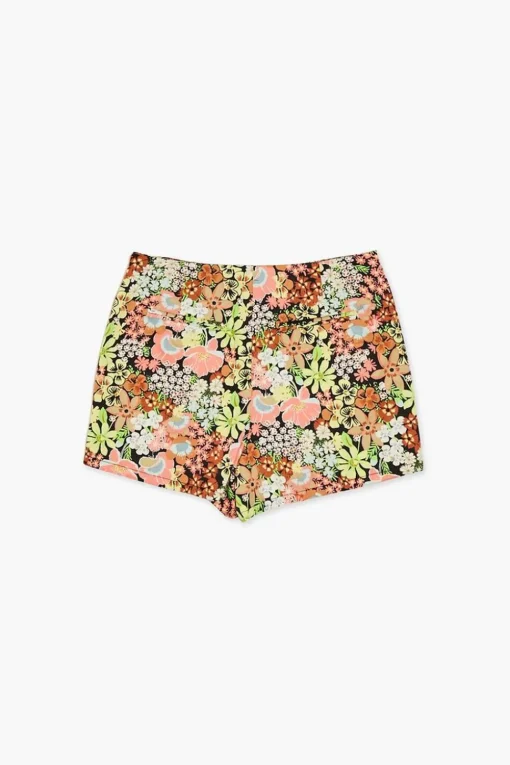 Girls Floral Print Shorts (Kids)