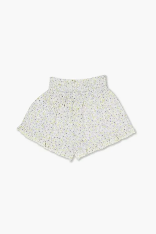 Girls Floral Print Shorts (Kids)