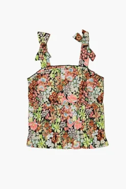 Girls Floral Tie-Strap Top (Kids)