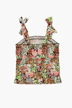 Girls Floral Tie-Strap Top (Kids)