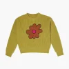 Girls Flower Graphic Sweater (Kids)