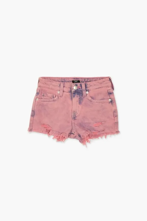 Girls Frayed Denim Shorts (Kids)