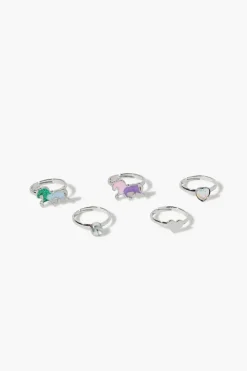 Girls Glitter Horse Ring Set (Kids)