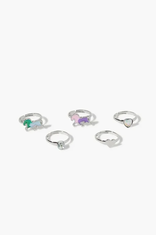 Girls Glitter Horse Ring Set (Kids)