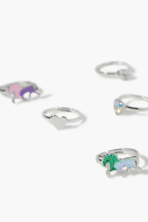 Girls Glitter Horse Ring Set (Kids)