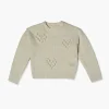 Girls Heart Ball-Knit Sweater (Kids)