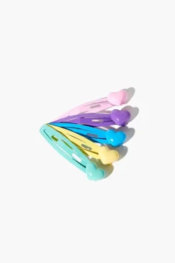 Girls Heart Snap Clip Set (Kids)