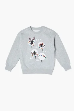 Girls Holiday Sheep Graphic Pullover (Kids)