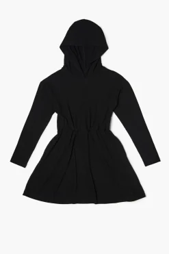 Girls Hooded Drop-Sleeve Dress (Kids)