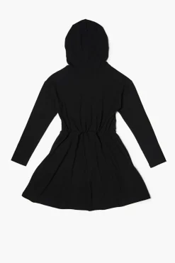 Girls Hooded Drop-Sleeve Dress (Kids)