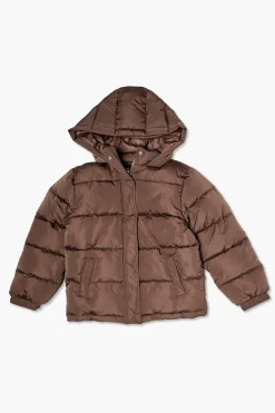 Girls Hooded Puffer Coat (Kids)
