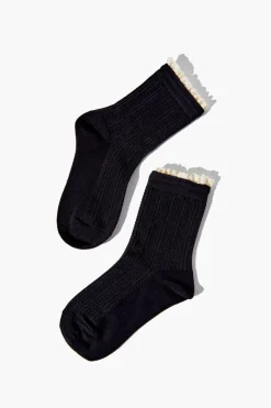 Girls Lace-Trim Crew Socks (Kids)