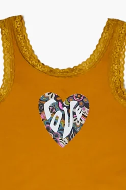 Girls Love Heart Graphic Tank Top (Kids)