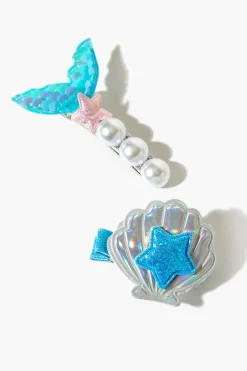 Girls Mermaid Hair Clip Set (Kids)