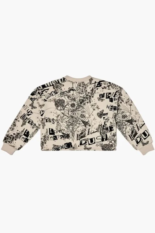 Girls Nature Graphic Cropped Pullover (Kids)