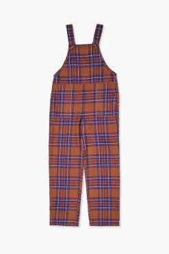 Girls Plaid Overalls (Kids)